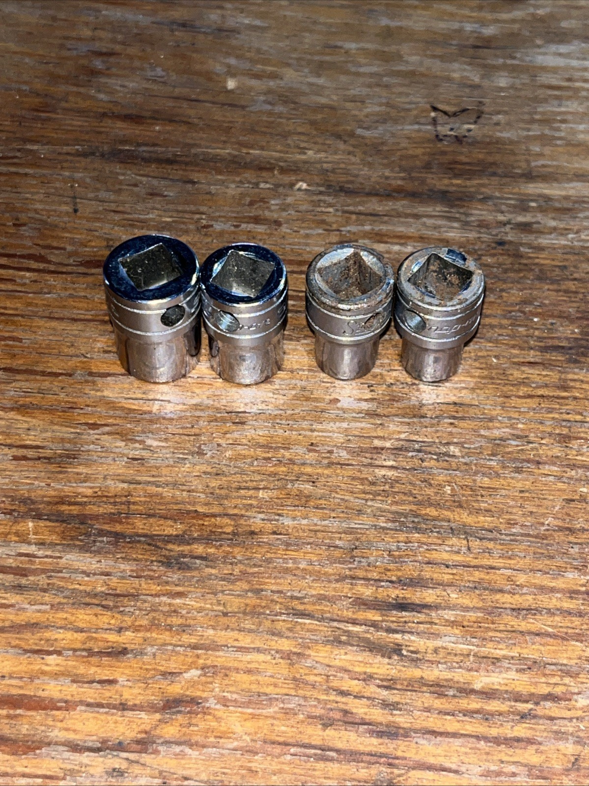 SNAP-ON Tools 3 Piece Internal Pipe Plug Socket LOT of 4 Pp412, 410, 409, 408