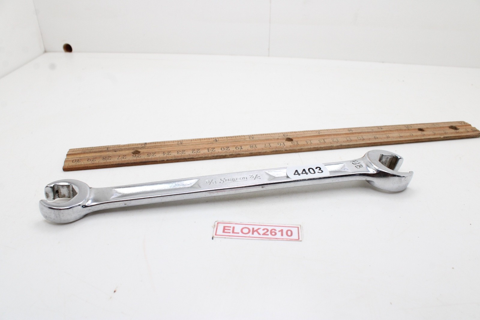 Snap-On RXH2024S 5/8″ x 3/4″ 6 Point Dual Flare Nut Offset Wrench USA