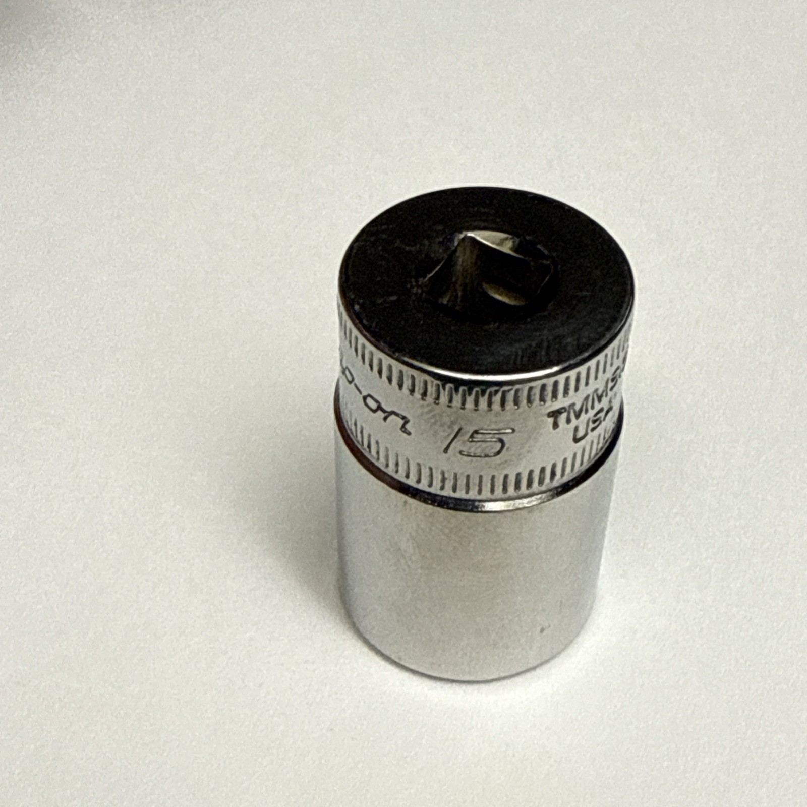 Snap-On Tools TMMS15 1/4″ drive Semi Deep 15mm 6 point socket USA