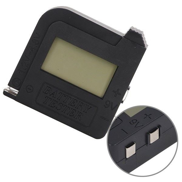 Battery Tester Compact Pocket Size LCD Display Supports 1.5V Button Batteries