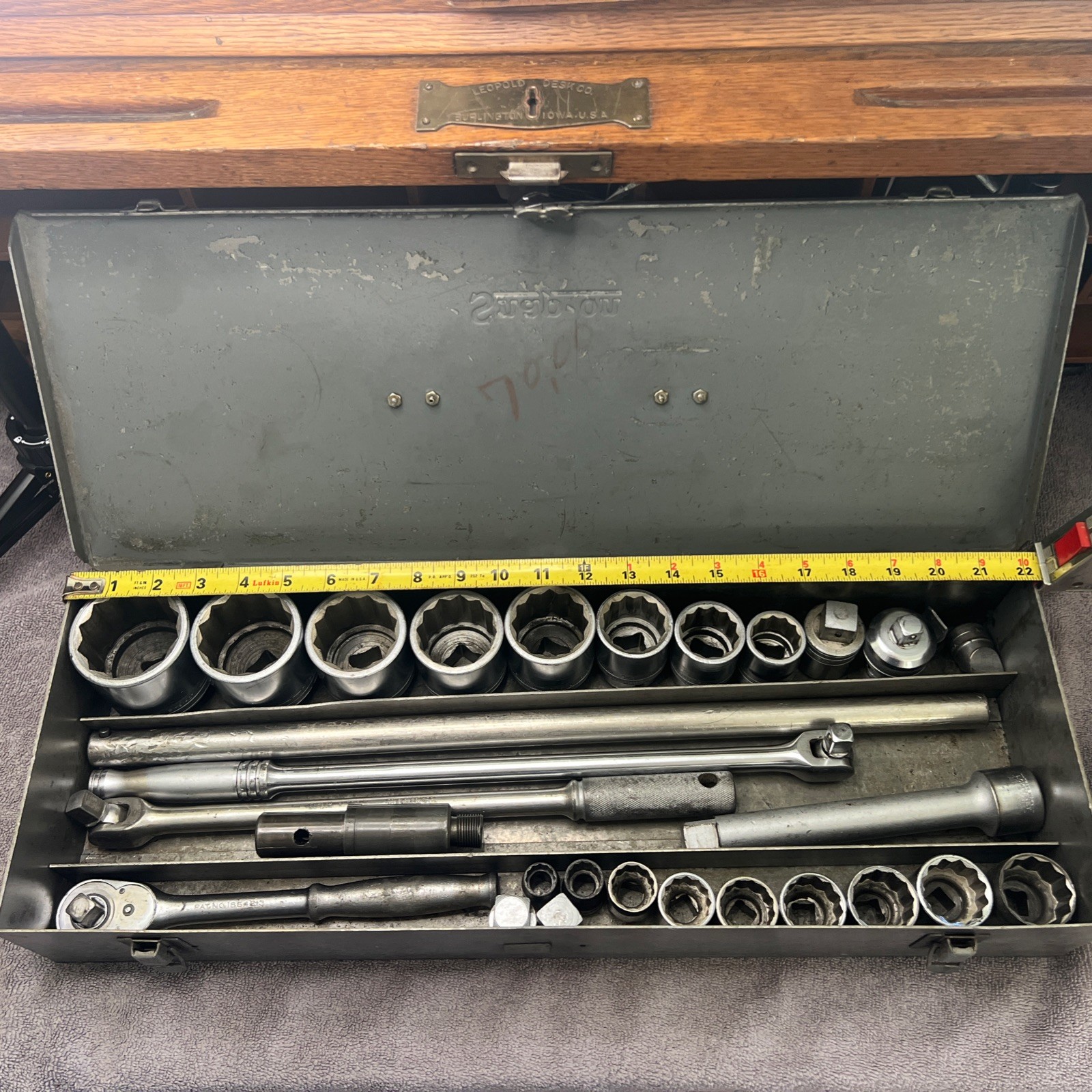 27pc Snap-on SAE Socket Set 3/4″ and 1/2”drive, LDH/SW series 9/16″ to 2″