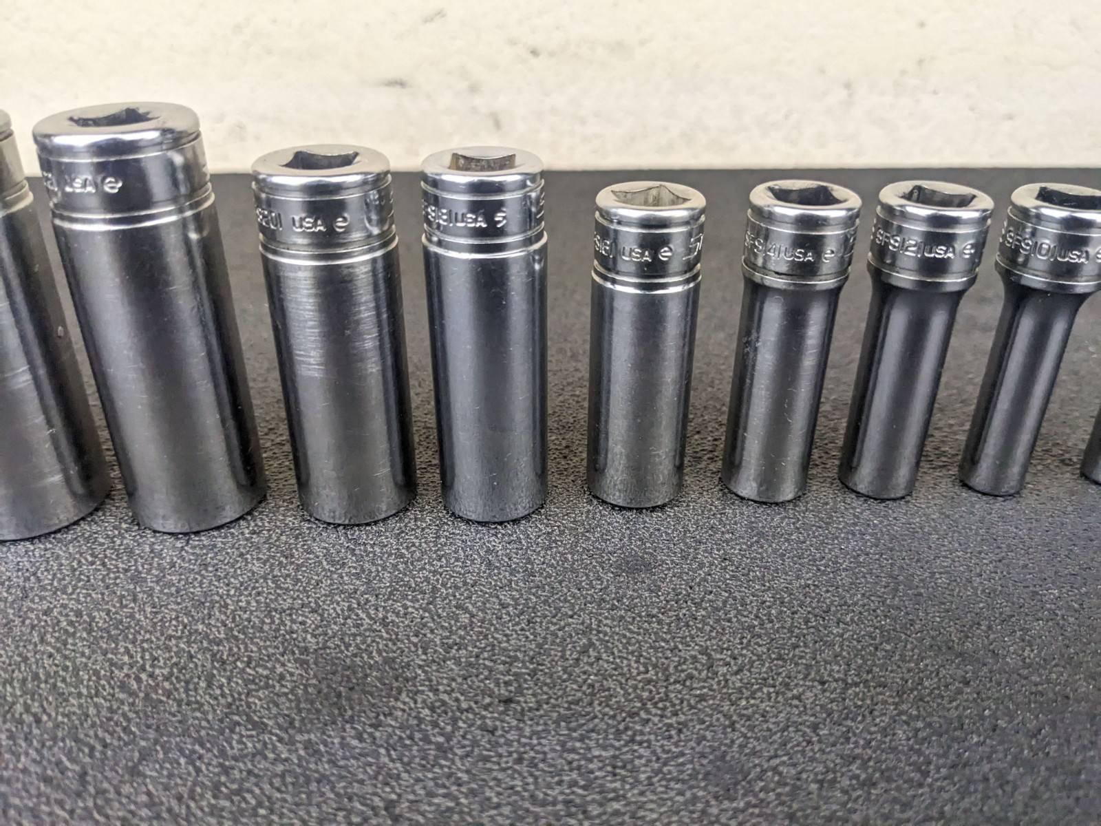 #bm403 Snap on Tools 211SFSY 3/8″ Drive Deep Chrome Socket Set Socket Set