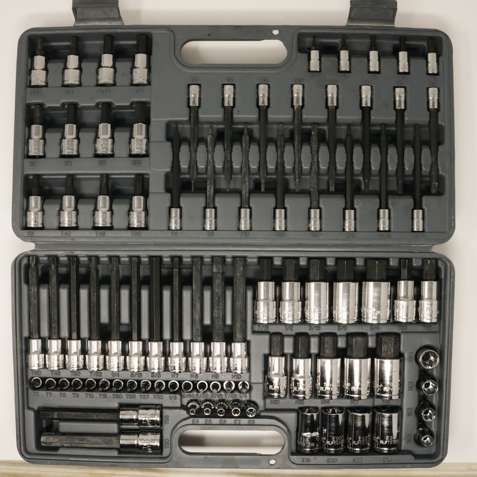 Blue-Point BLPTHC87 87 Pc Torx & Hex Bit Socket Set SAE/Metric Complete