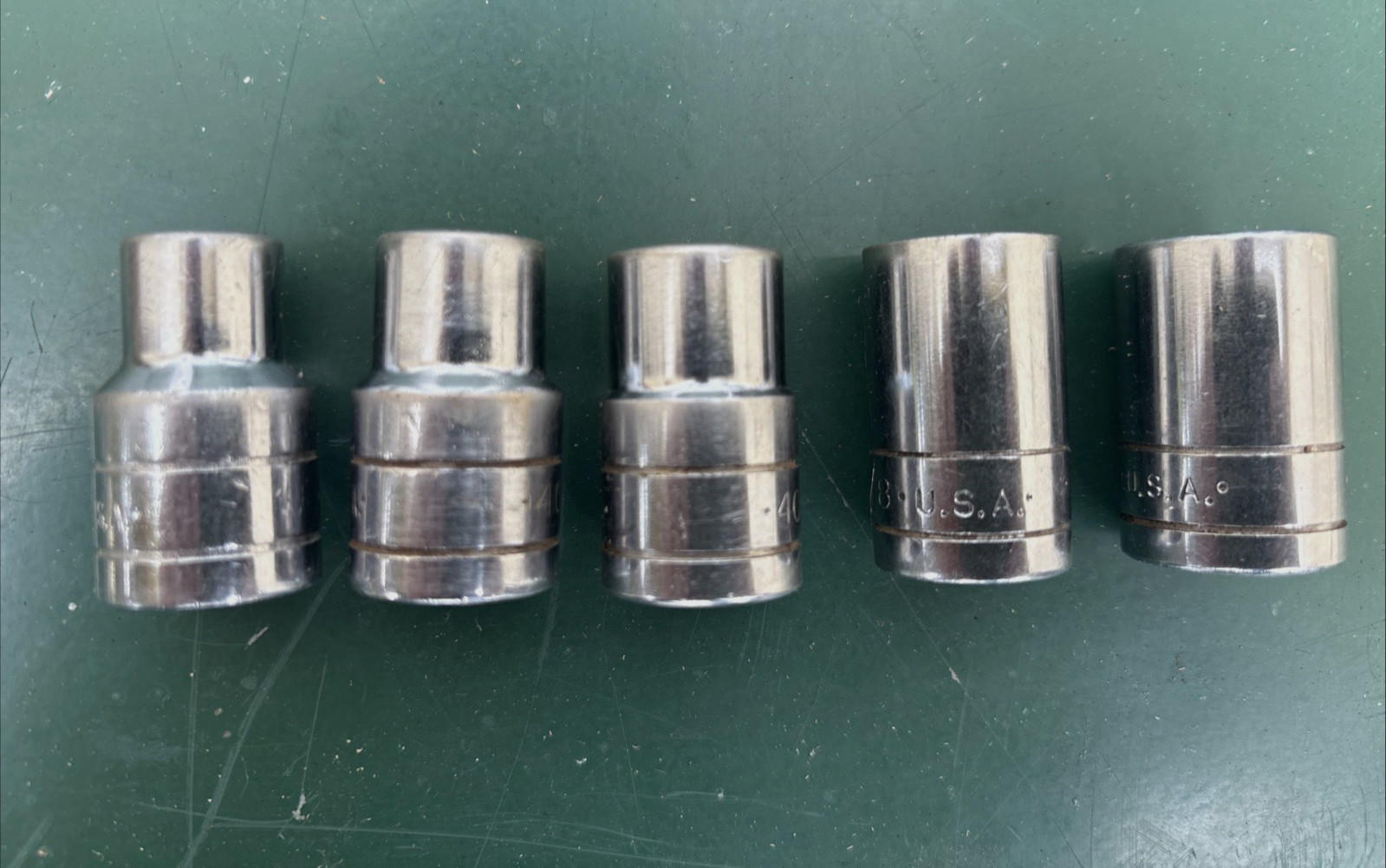 Vintage S-K (SK) Socket Lot – 1/2 Drive SAE 12 Pcs – 7/16” to 1 1/4”
