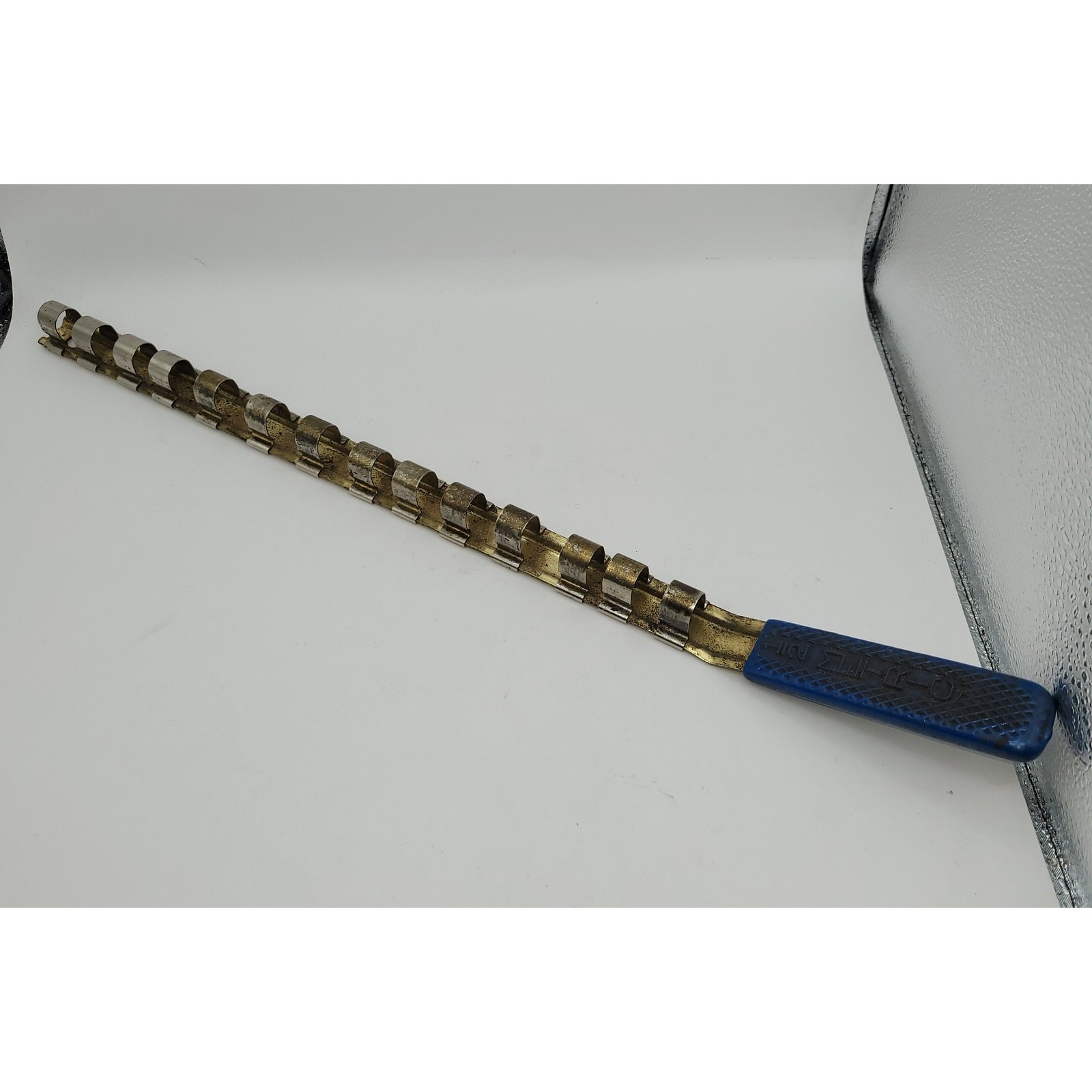 1/2″ Drive Socket Rail Organizer with Blue Handle 14″ Metric or SAE