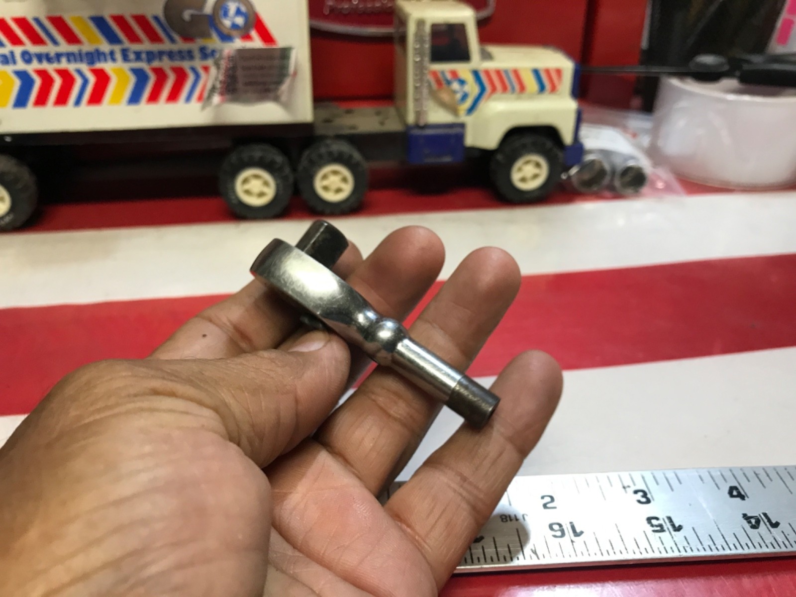 Snap on ratchet stubby 3/8” drive modified OXOX