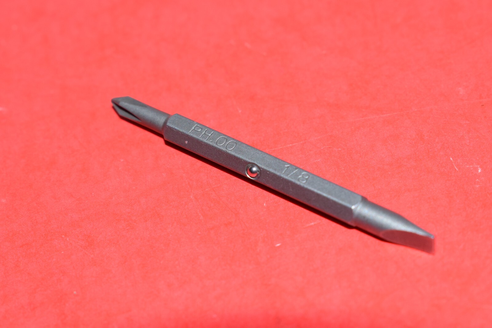 Snap-On 1/8″ Standard Flat & #0 Phillips Tip Ratchet Screwdriver Replacement Bit