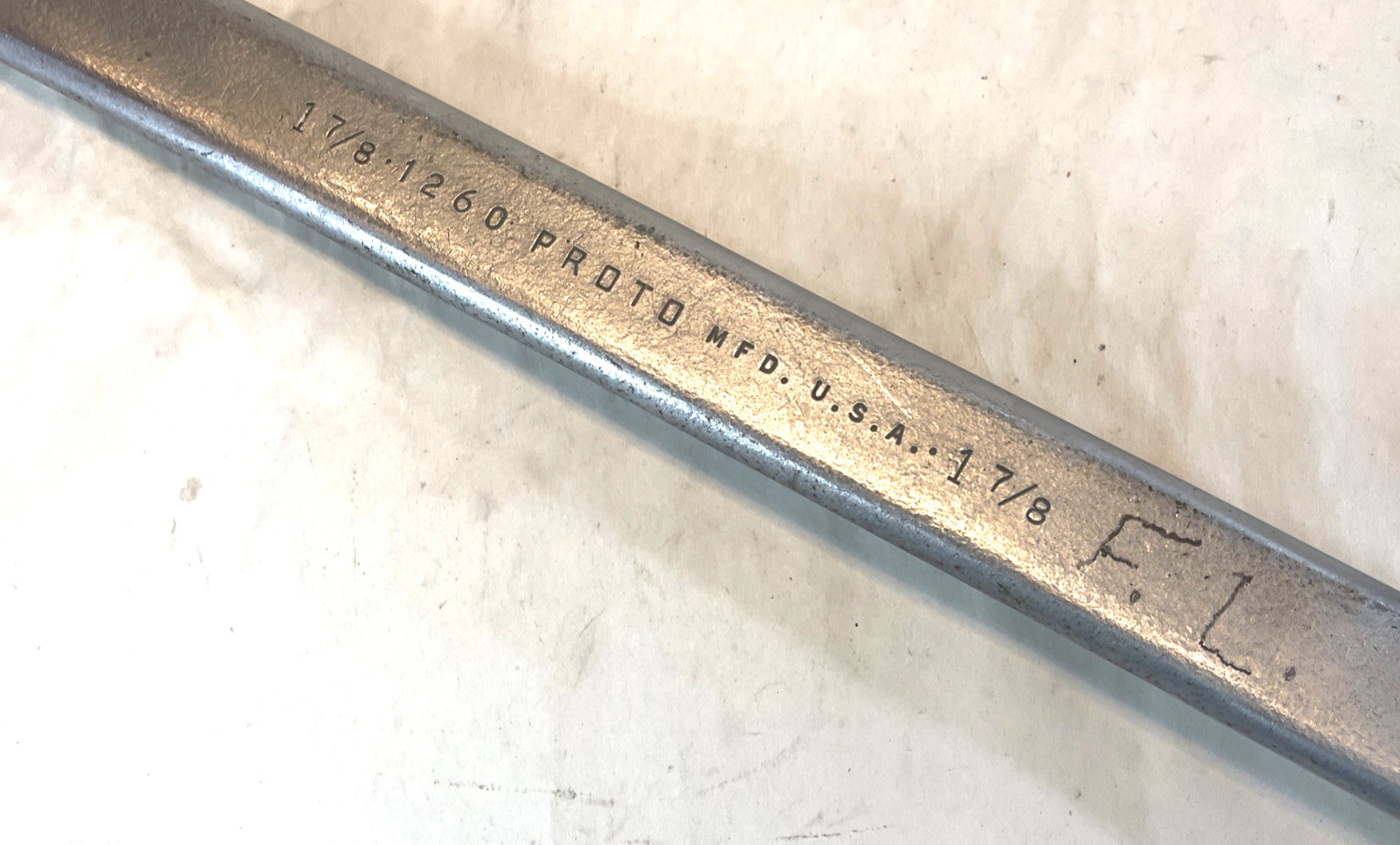 Vintage Proto 1260 1-7/8″ 12 Point Combination Wrench – Made in USA