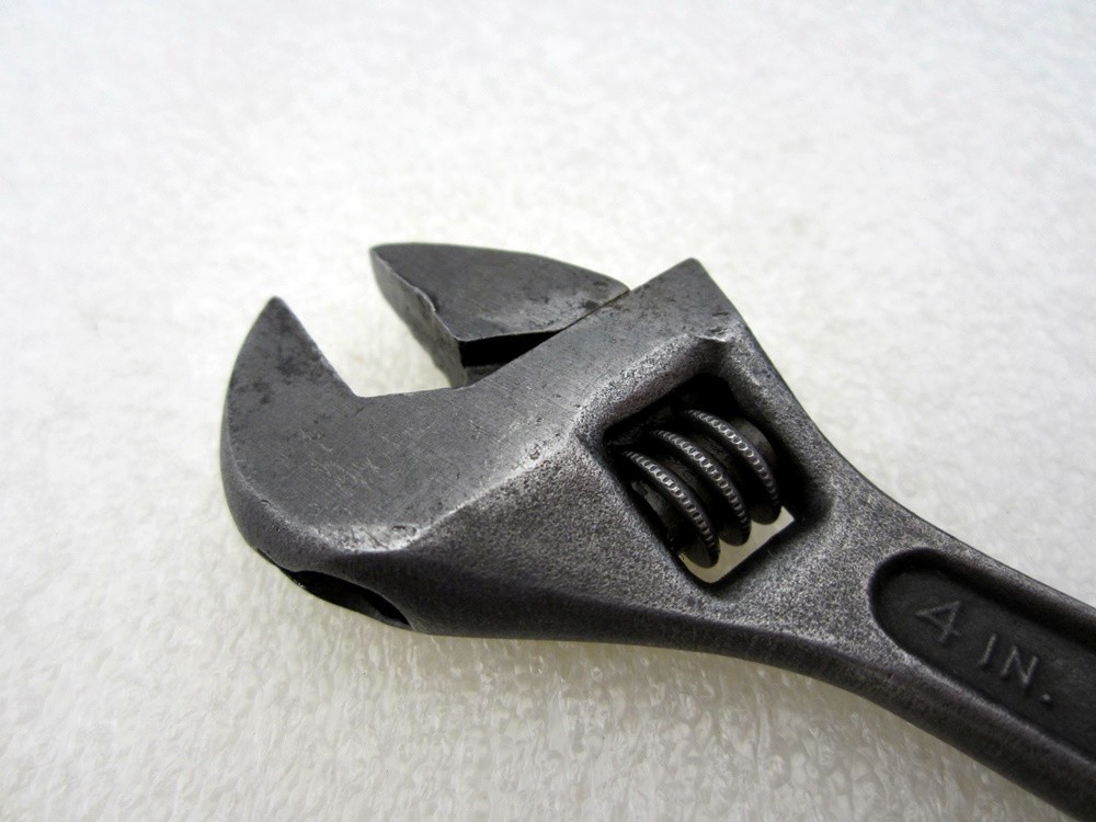 Vintage Crescent 4″ Adjustable Wrench Black Oxide Made in USA