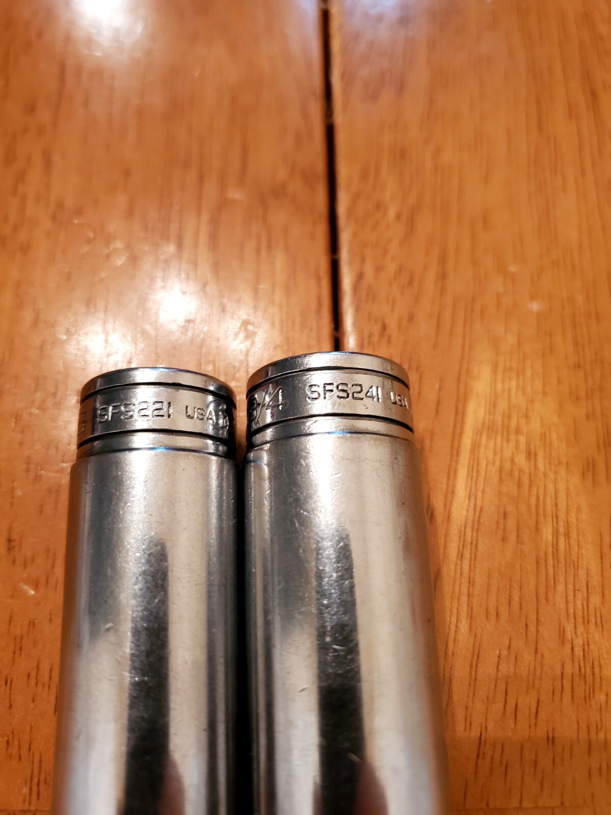 Snap On 3/8 Drive 11/16 3/4 6PT Deep Sockets Lot Of 2