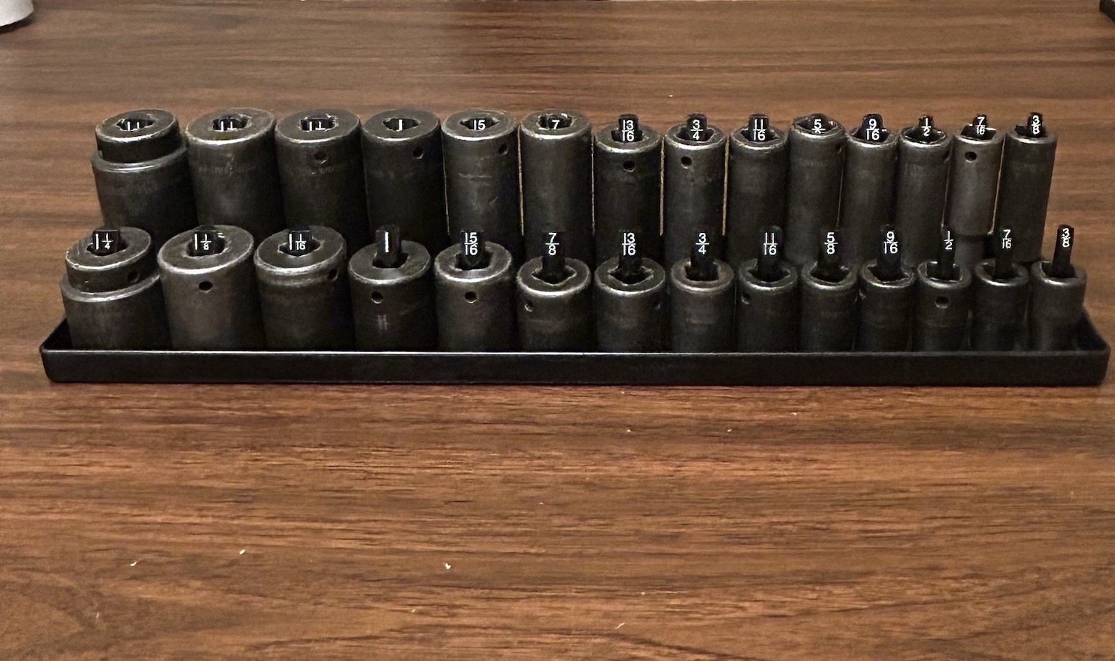 Snap On 1/2 drive Shallow And Deep 3/8-1 1/4 Impact Socket Set Complete