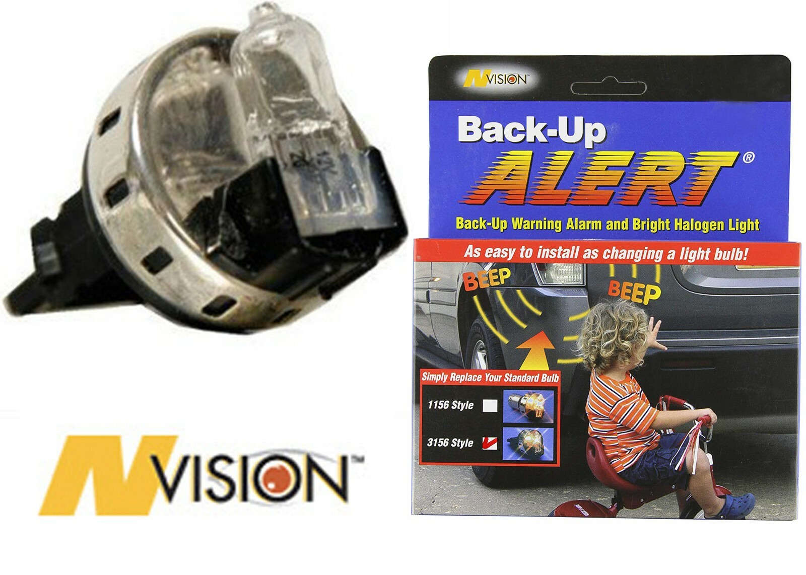 Hopkins 20101VA Back-Up Alert with Audible Back-Up Warning 3156 Style Light Bulb
