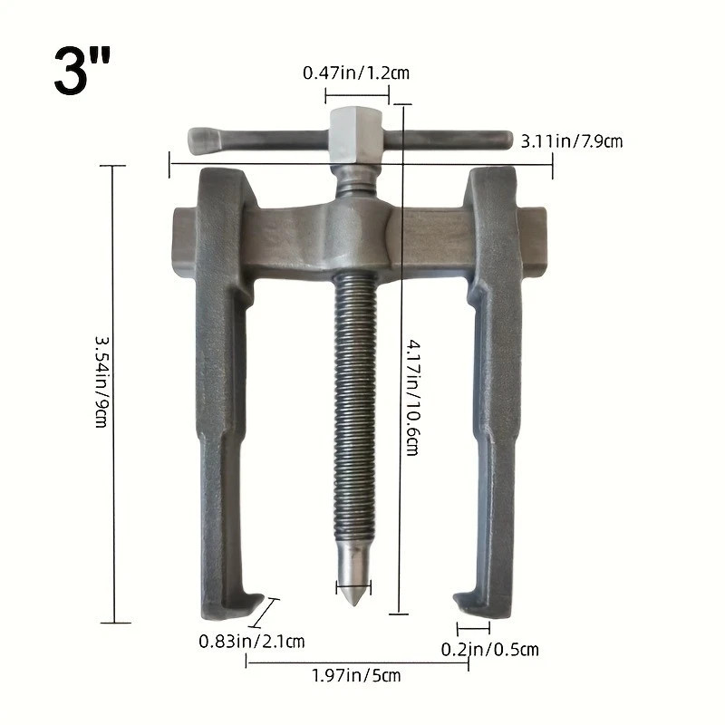 4 in Industrial Two-Jaw Puller – Bearing & Gear Removal for Mechanical Repairs
