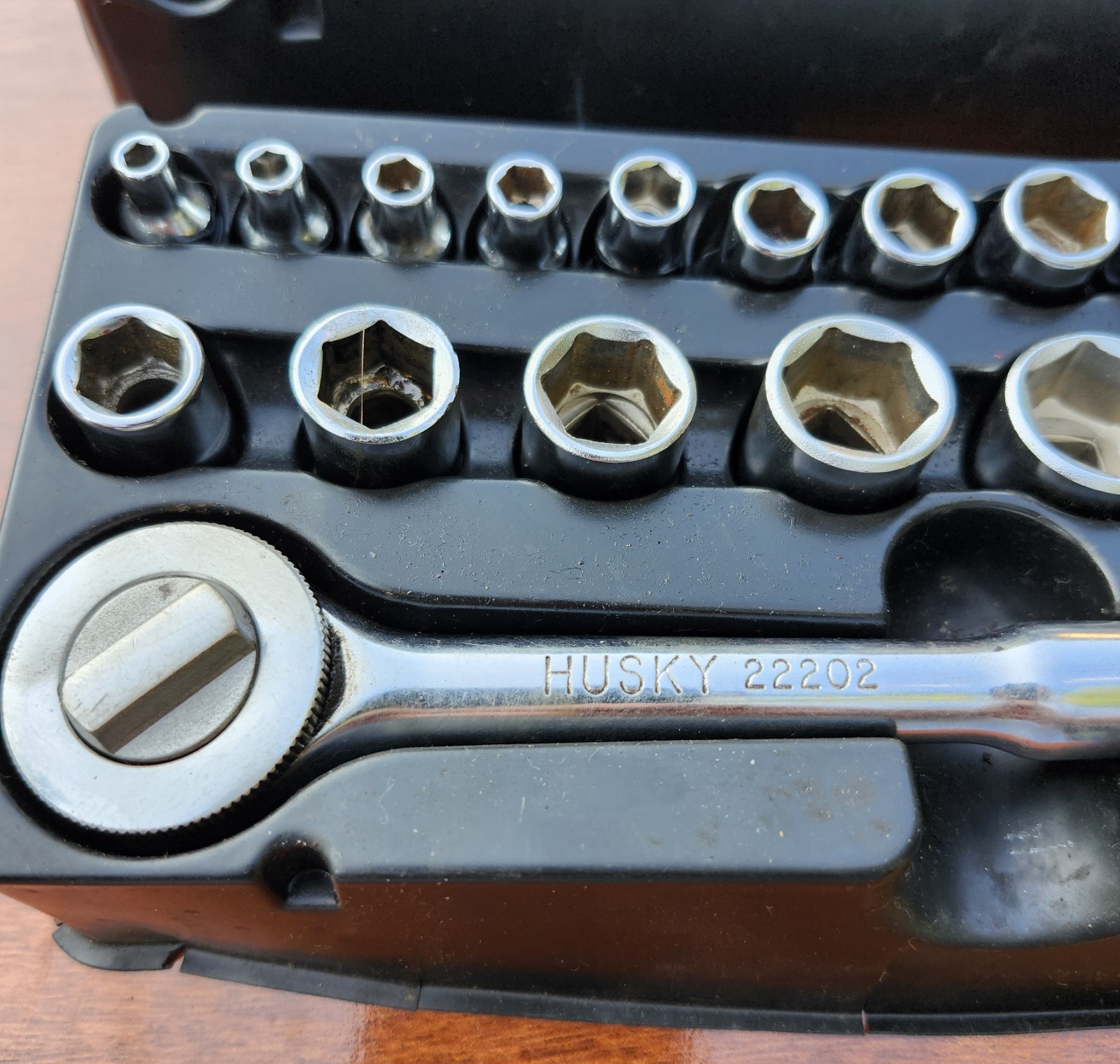 Vintage Husky USA Socket Sets (2) SAE Plus Metric/Sae 1/4″& 3/8″ Sockets 78 Pcs