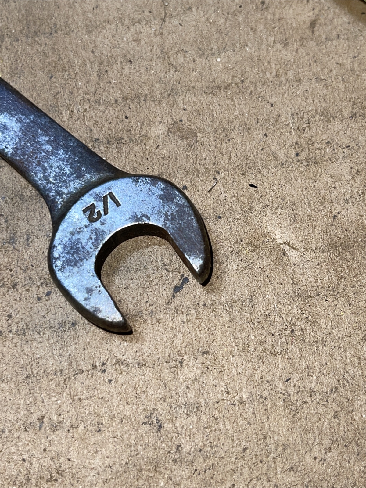 Vintage VLChek USA W1415 7/16 in x 1/2 in Stubby open end Wrench 7/16” x 1/2”