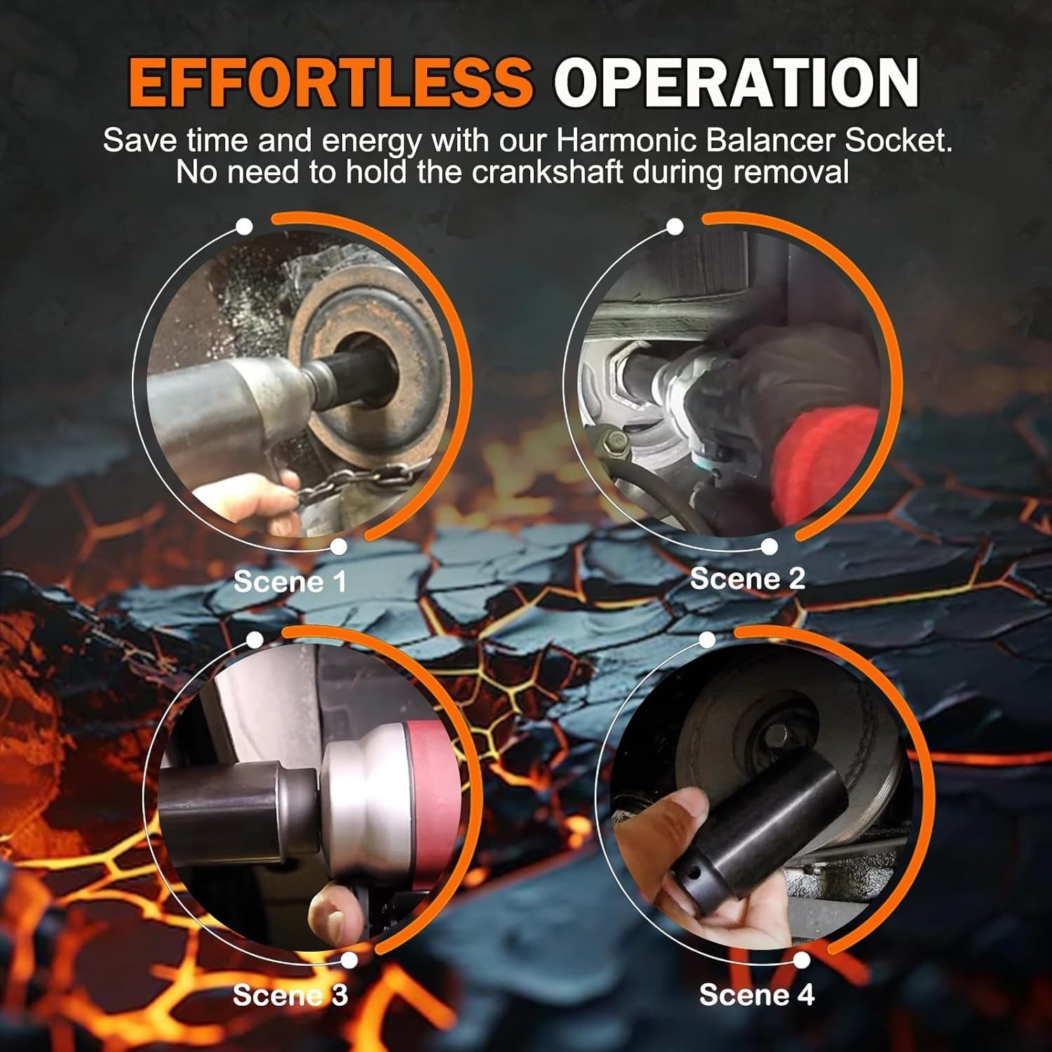 22mm Heavy-Duty Harmonic Balancer Socket – Unmatched Power & Durability