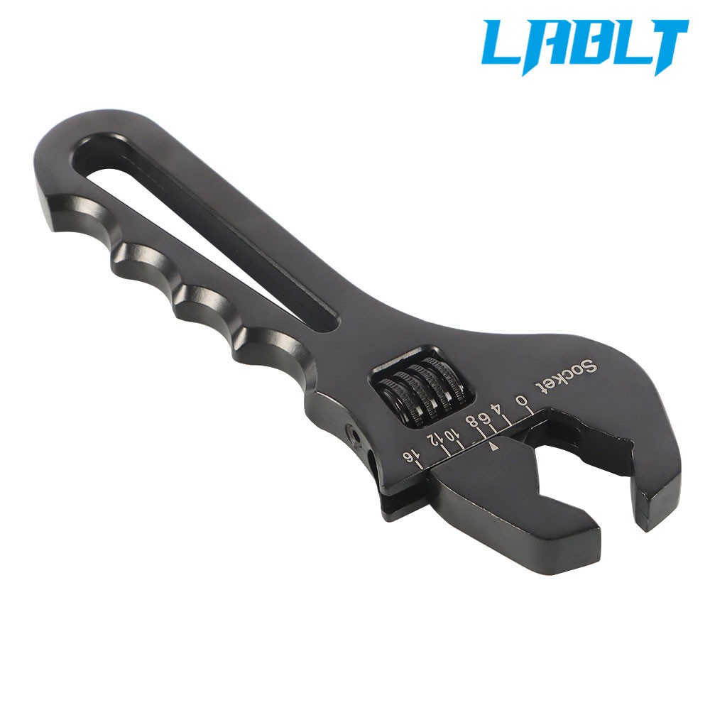 LABLT Adjustable Wrench Aluminum Tool Spanner for Hose End Fitting 3AN-16AN