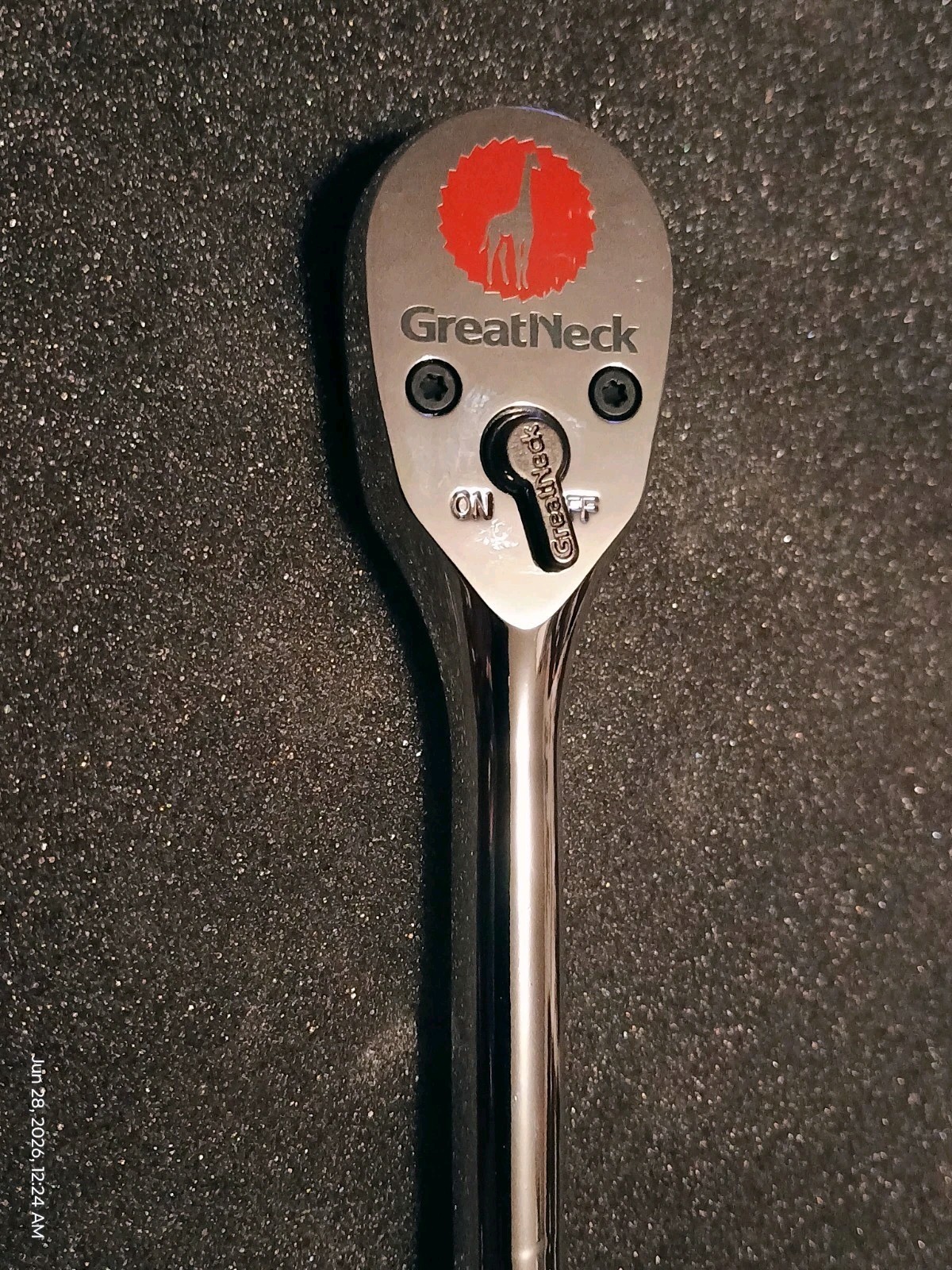 Rare GREAT NECK 3/8″ Drive Ratchet Model 28000 7.75″ Inches In Length