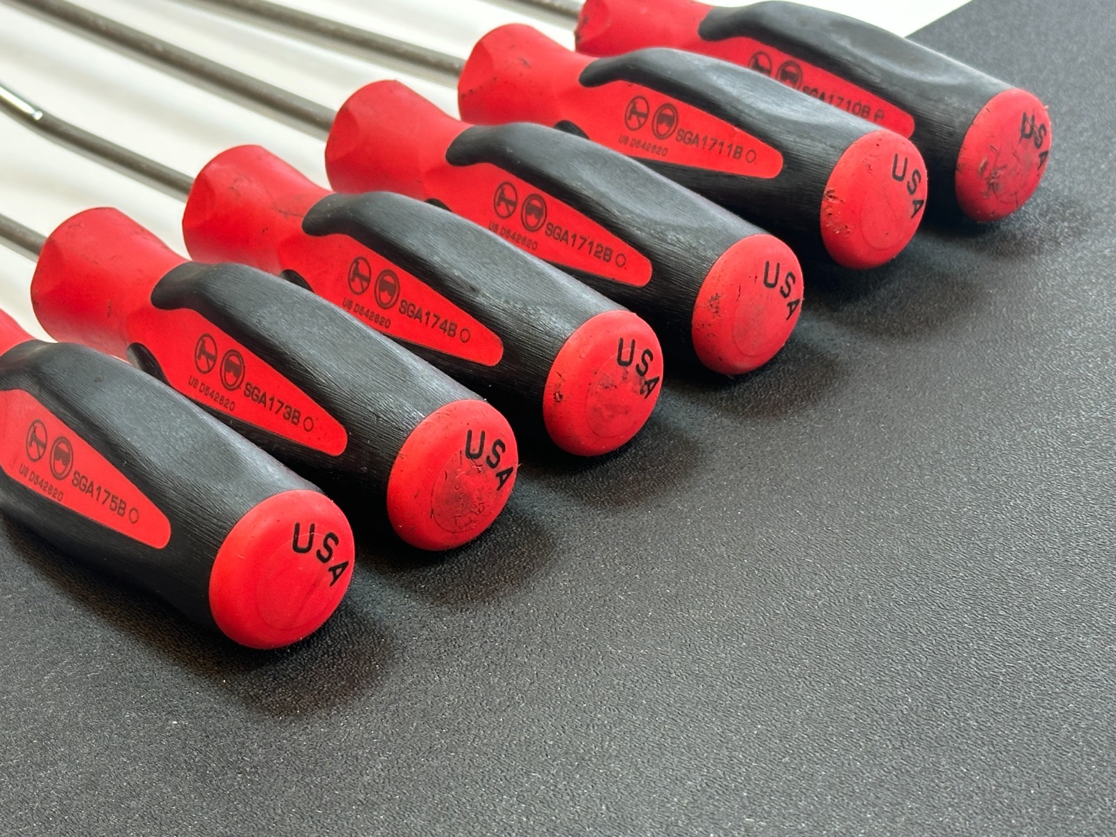 🇺🇸 Snap-on Tools USA RED Soft Soft Grip Radiator Hose Pick Set, 6pc SGRHT6BR