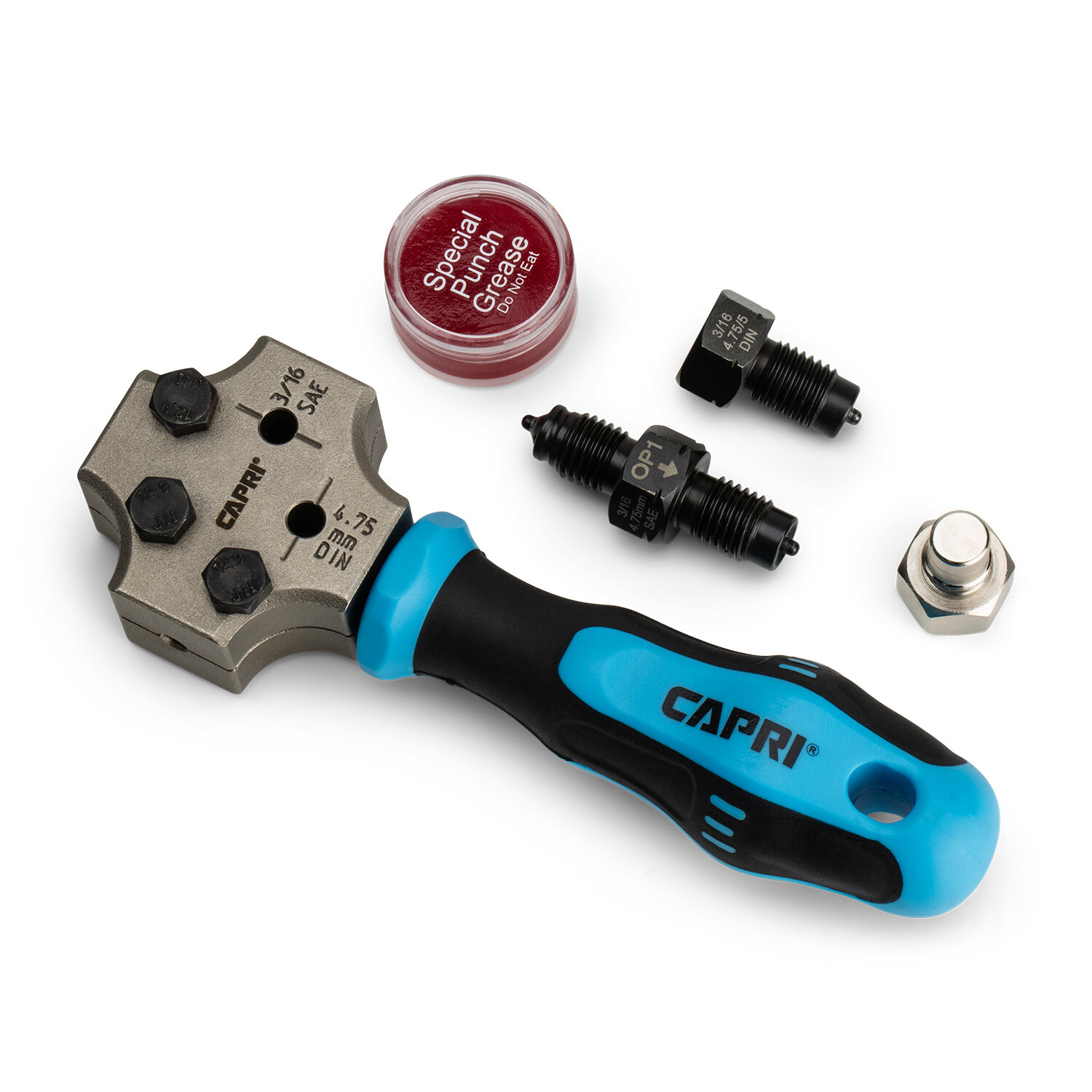 Capri Tools 3/16″ Dual Head Flaring Tool, ISO Bubble Flare and SAE Double Flare