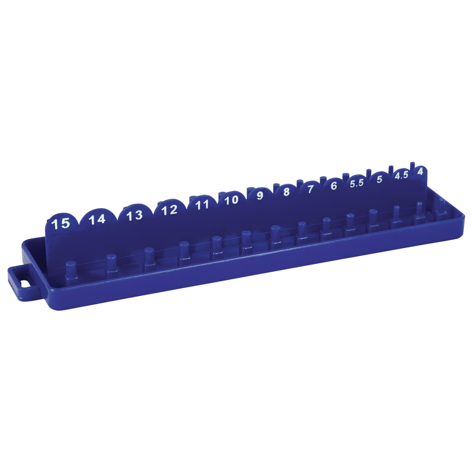 Premium Metal 1/4-Inch Drive Socket Organizer with Pre-Marked Metric Sizes