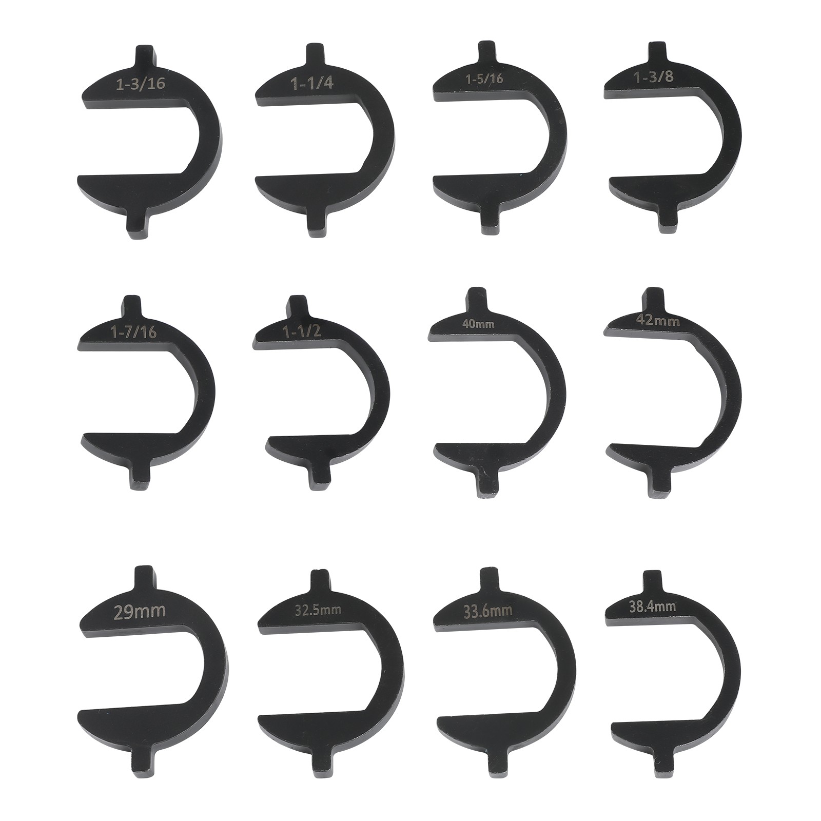 13pc Inner Tie Rod Removal Installation Tool Set with 12 SAE & Metric 13Pack