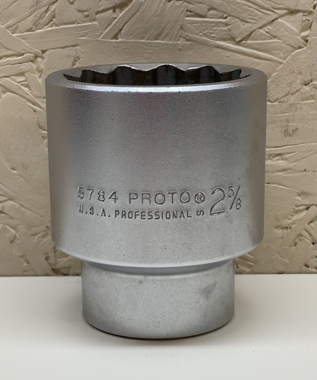 Proto J5784 1″ Drive Impact Socket 12-Point 2-5/8″ Polished Chrome 5784