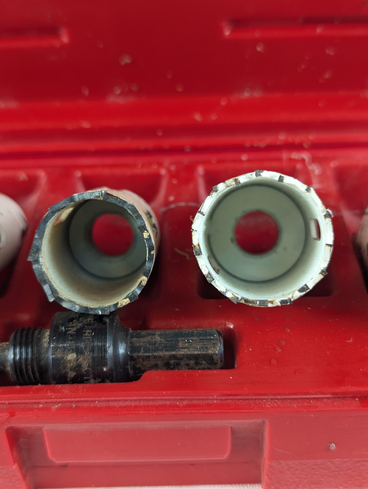 Blue-Point Snap On Tools 6 Pc set Hole Saw Arbor Kit Set LHS606B Made In USA