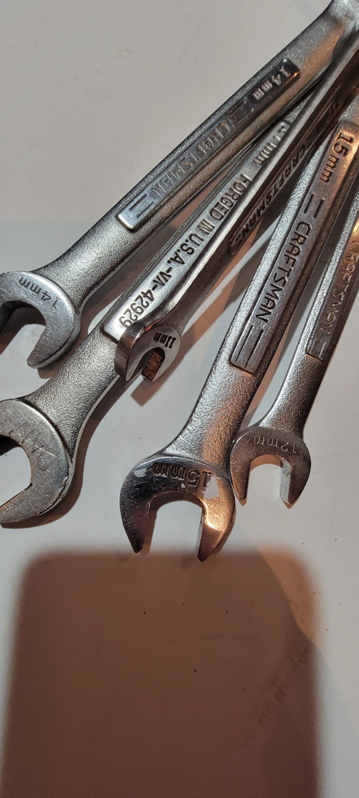 Craftsman 8 piece Metric Combination Wrench Set 9,10,11,12,13,14,15,17mm