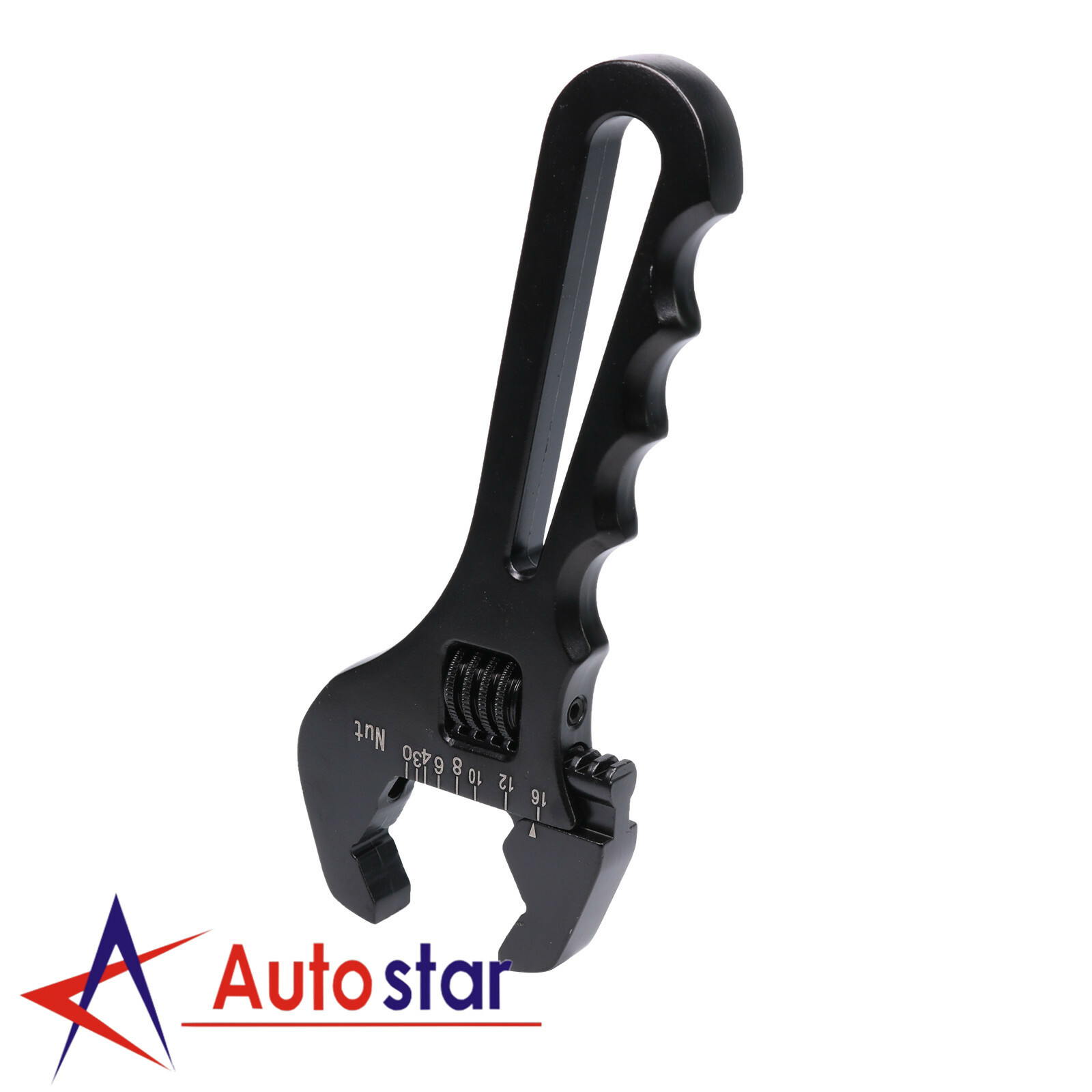 3AN To 16AN Adjustable Wrench Black Aluminum Tool Spanner For Hose End Fitting