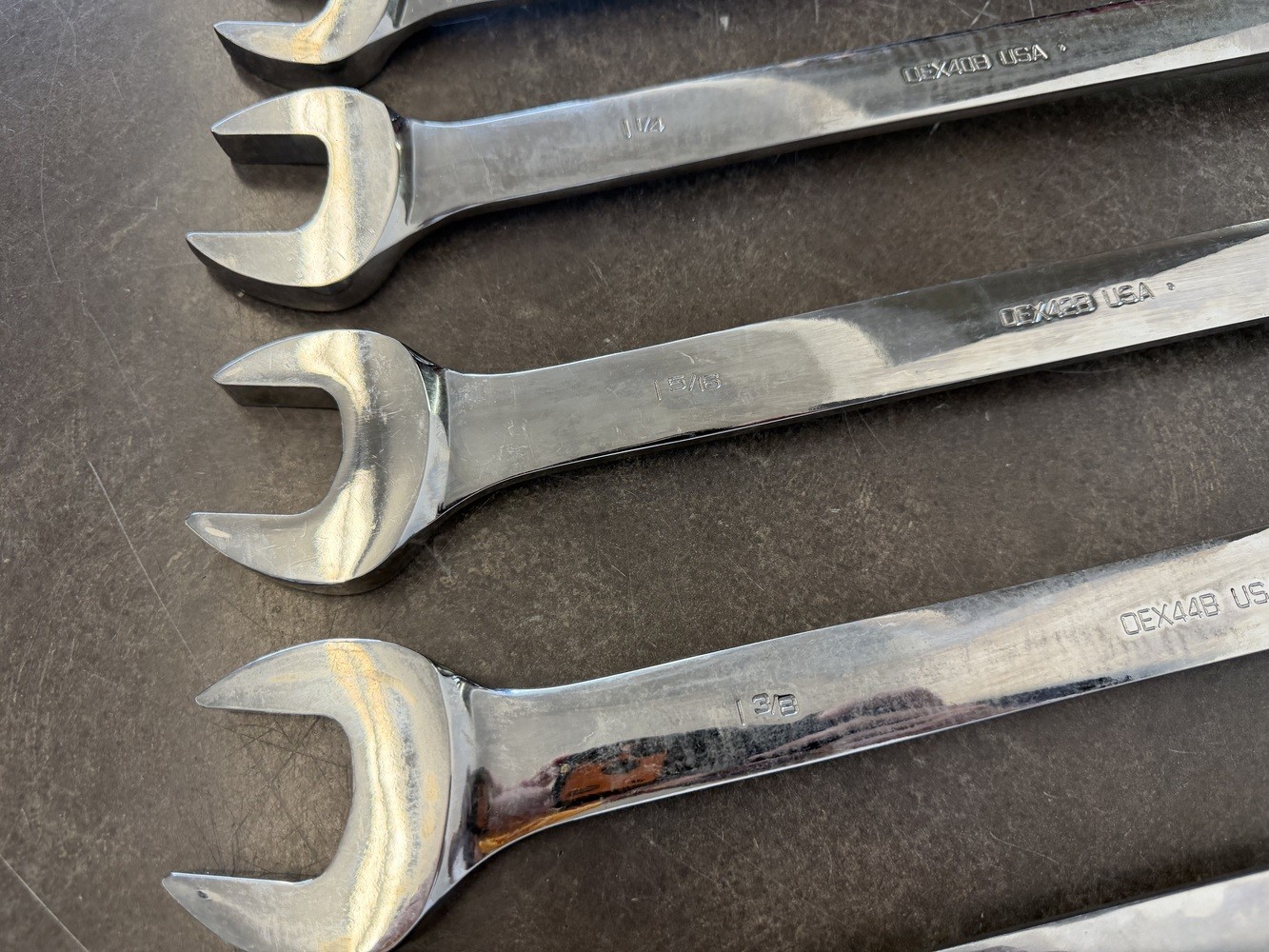 Snap On 6 Large SAE Wrenches 1-3/16″,1-1/4″, 1-5/16″, 1- 3/8″, 1-7/16″, 1-1/2″