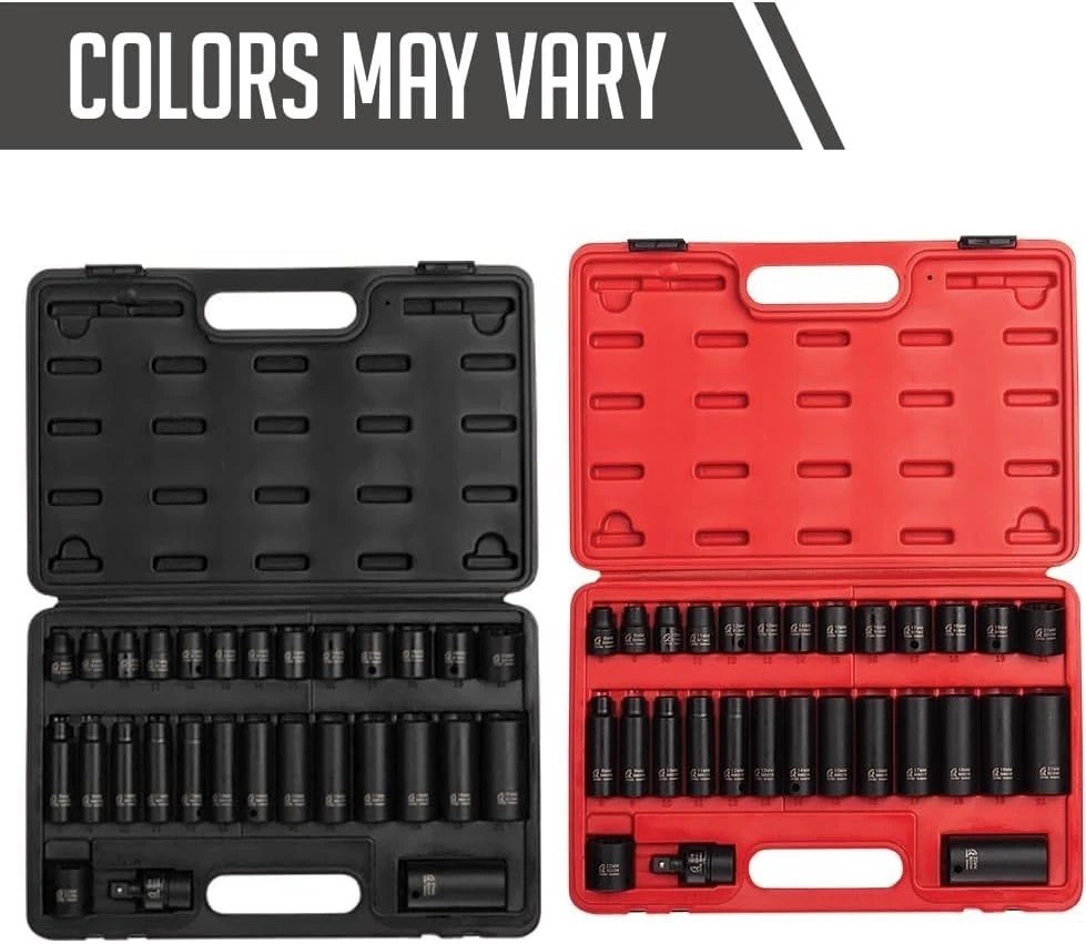 Sunex 3330 3/8″ Drive Impact Socket Set, 29-Piece Metric