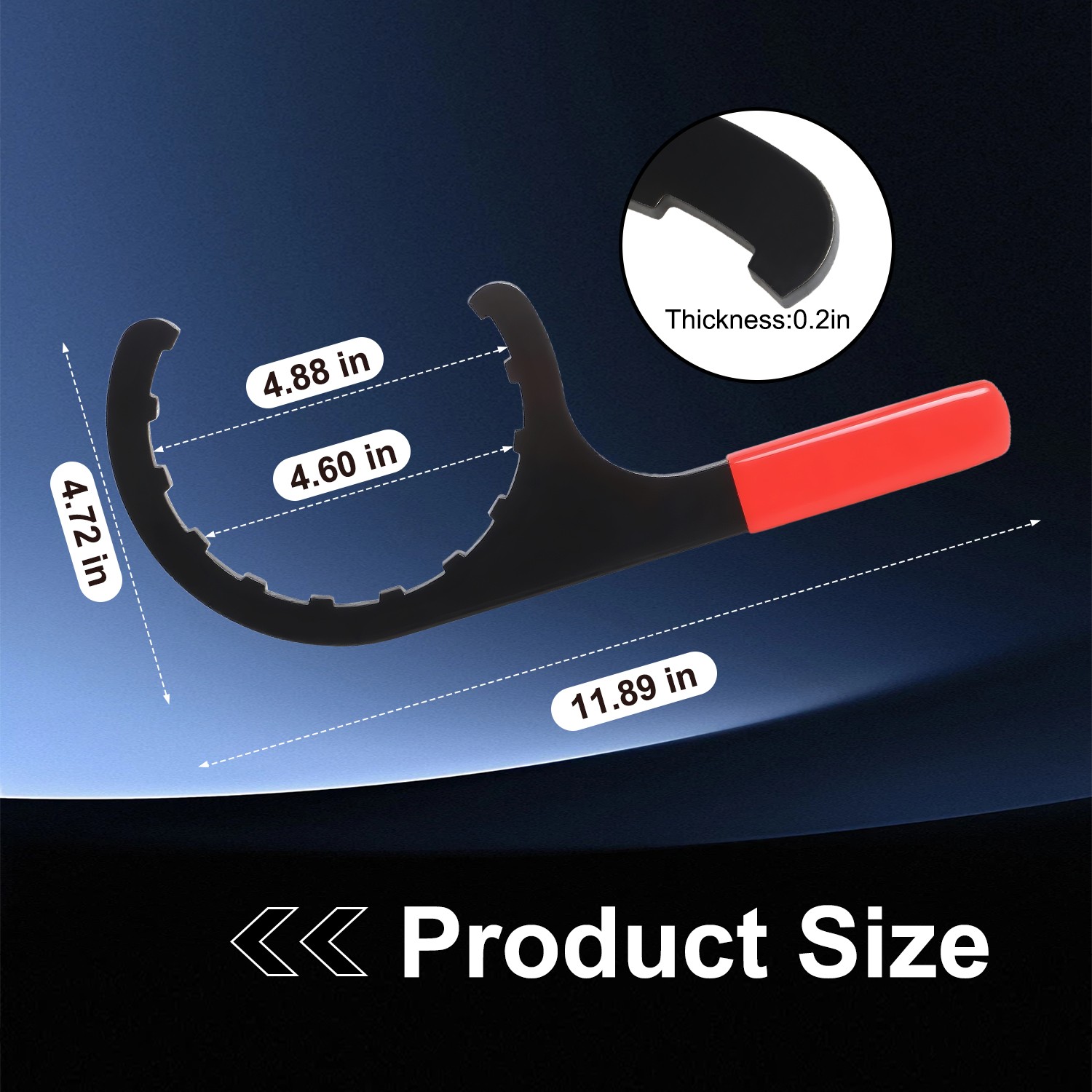Quality 4.6 Inch Oil Filter Removal Tool for Cummins Paccar Kenworth Peterbilt