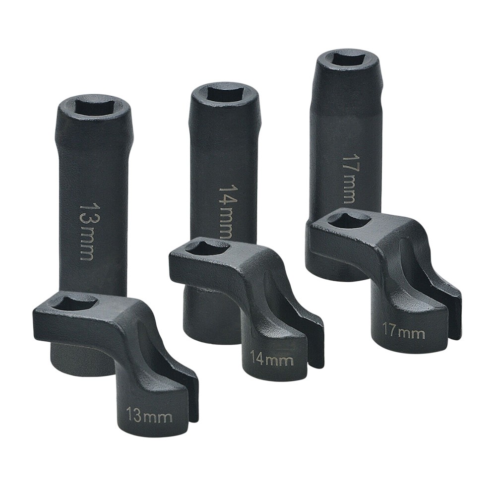 6pc Exhaust Gas Temperature EGT DPF Sensor Socket Removal Tool Set 13, 14, 17mm