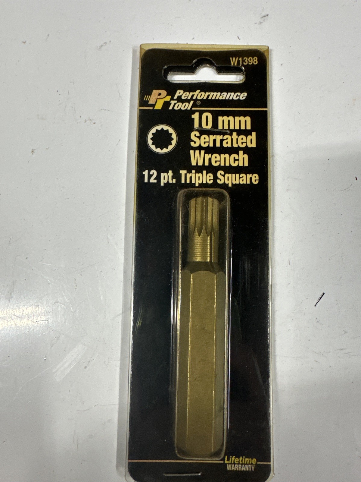 Performance Tool W1398 ~ 10 mm Serrated Wrench 12 Pt. Triple Square