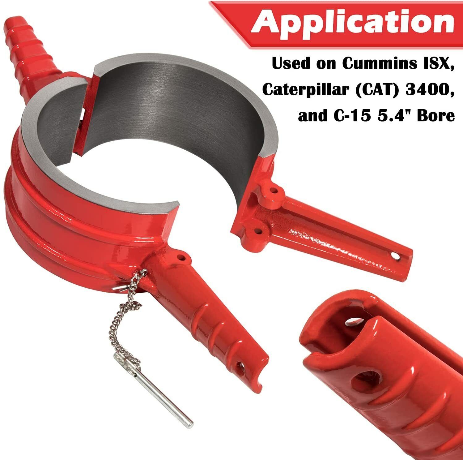 7040 Piston Ring Compressor Tool For CAT Cummins Diesel ISX 3400 C-15 5.40»