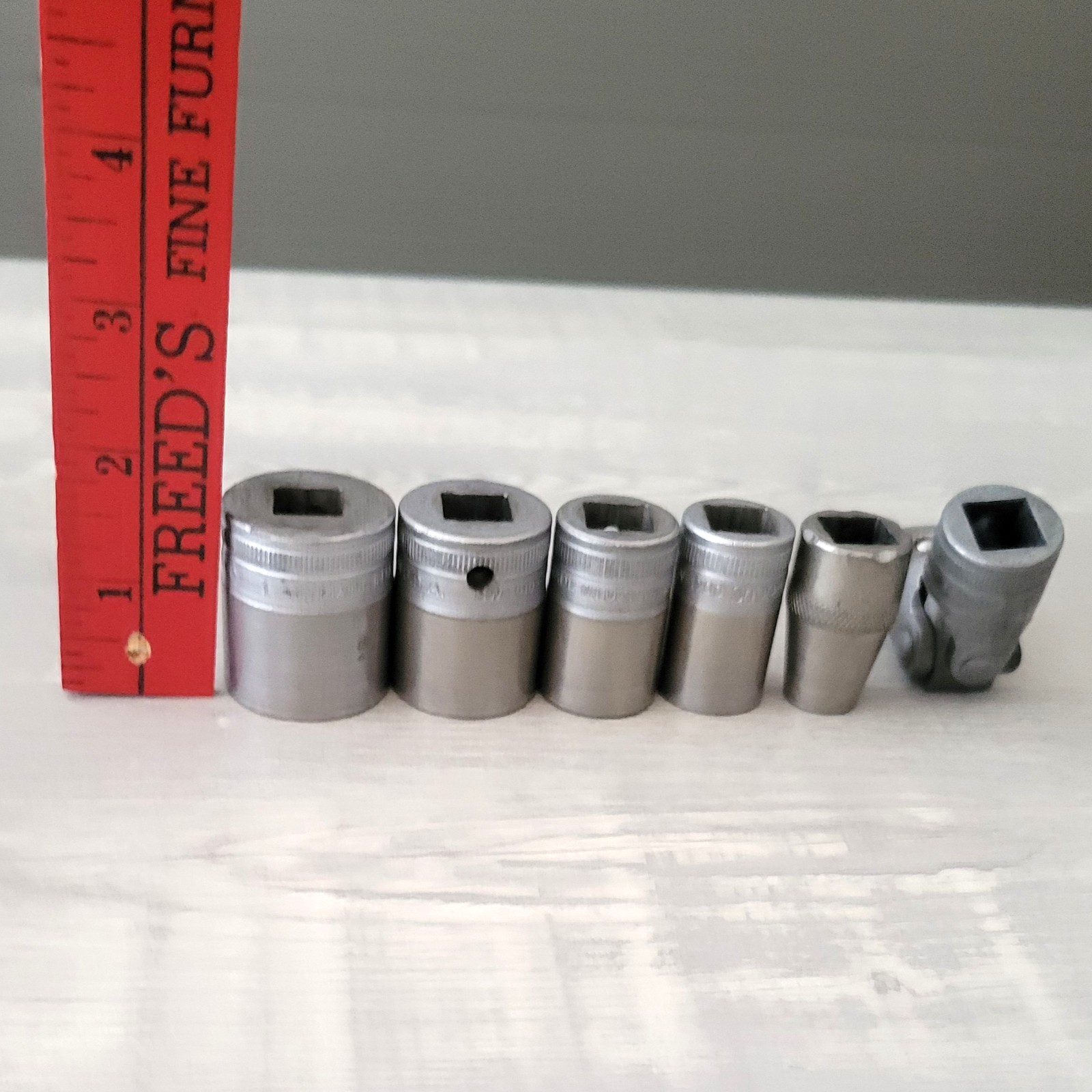 Lot of 6 Snap-On 1/2″ Drive Impact Universal /Swivel w/ SW 320, 280, 220, 200 -9