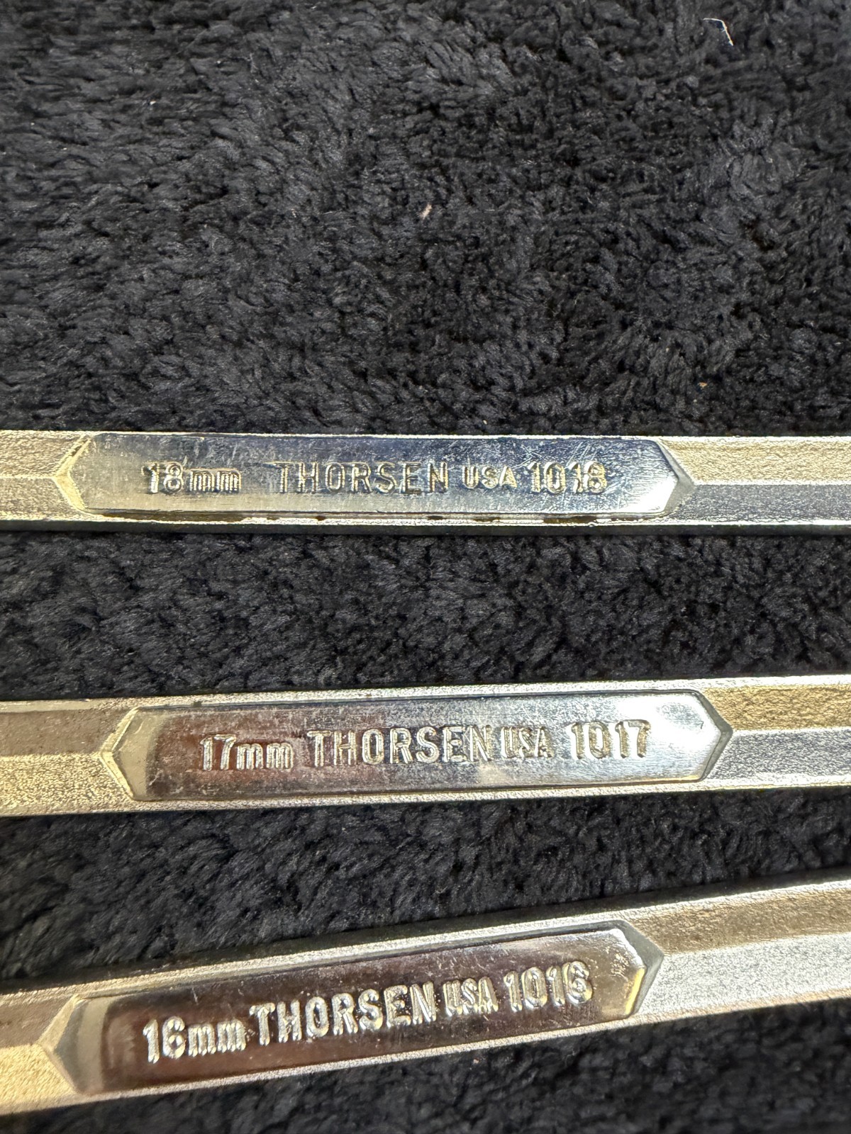5 Piece Thorsen Metric Combination Offset Wrench 18mm 17mm 16mm 14mm 10mm USA