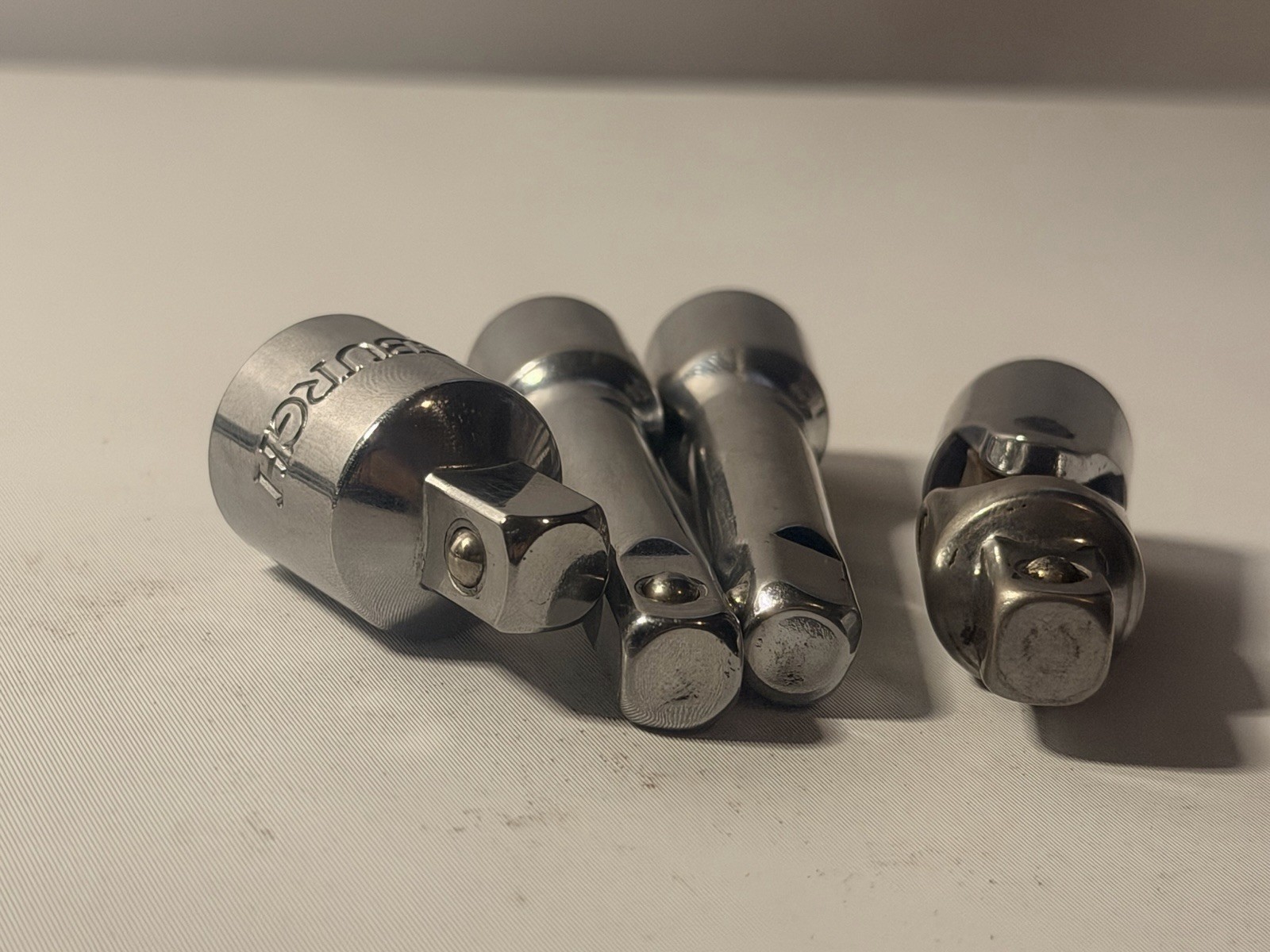 Ratchet 3/8” Drive 1/2” Drive Extensions, 1/2” To 3/8” Adapter And Swivel Socket