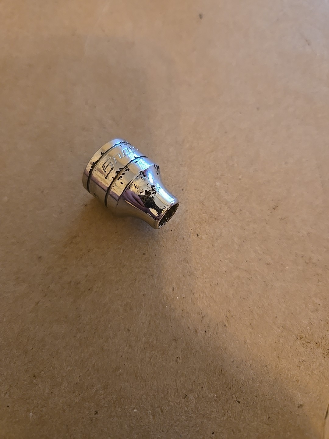 Snap On 3/8″ Drive 1/4″ 12PT SAE Shallow Chrome Socket USA F081
