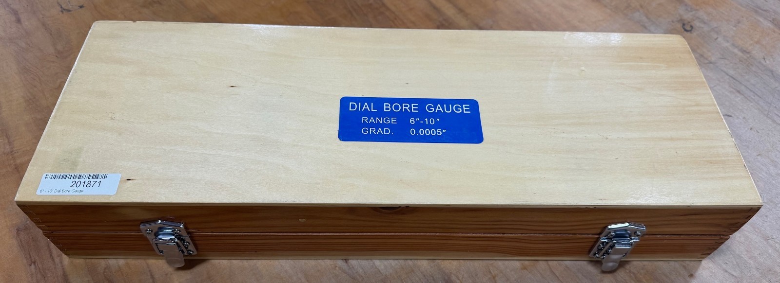 Bore Gauge Dial 6″-10″ Precision Cylinder Hole Gage Set Wood Case