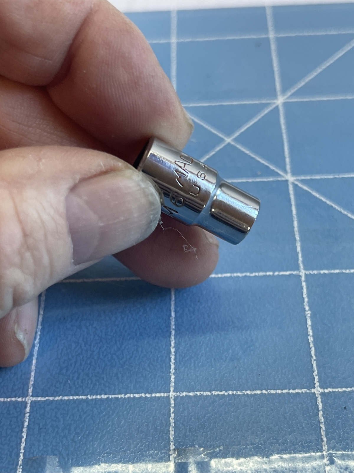 MAC M6 6MM 1/4dr. chrome 6pt.shallow socket USA
