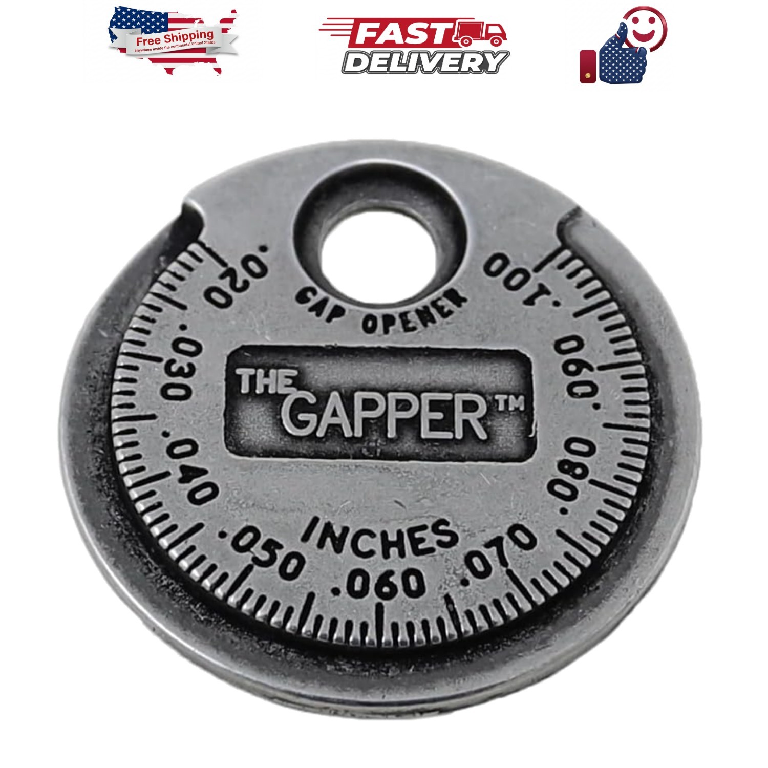 3235 Spark Plug Gapper: Coin-Style Spark Plug Gap Tool, 0.020″–0.100″ Measure…