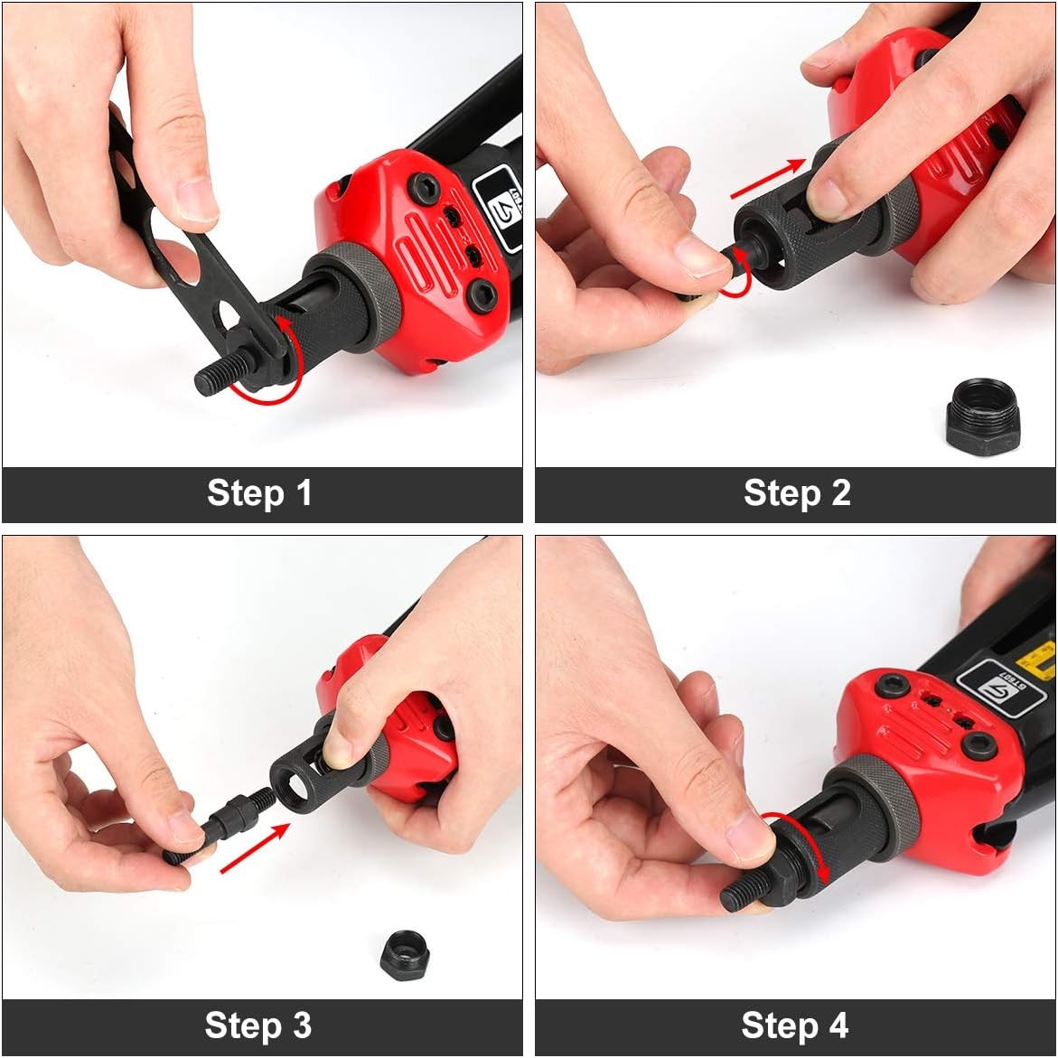 Rivet Nut Tool Kit,16-Inch Rivnut Kit 16-Inch/ 12 Mandrels