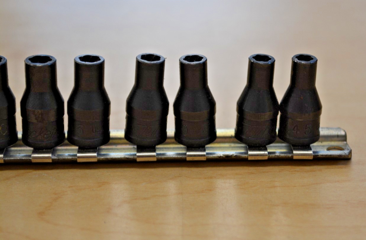 Blue Point 1/4″ Drive Combination Impact Socket Set (122TSTY) *Pre-Owned*