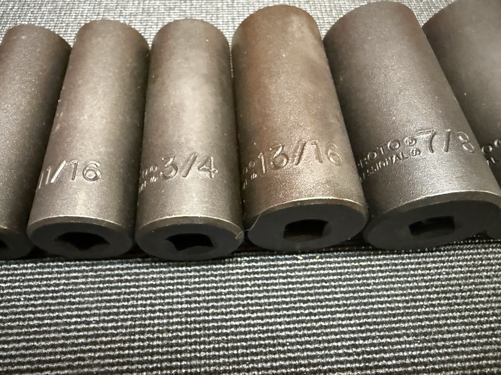 Proto 3/8 Drive Deep Well Impact Socket Set 12pc