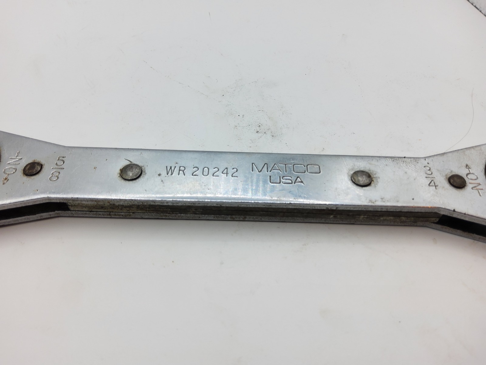 Matco Tools WR20242 Double Box End RATCHETING Wrench 5/8″ x 3/4″ 12 point