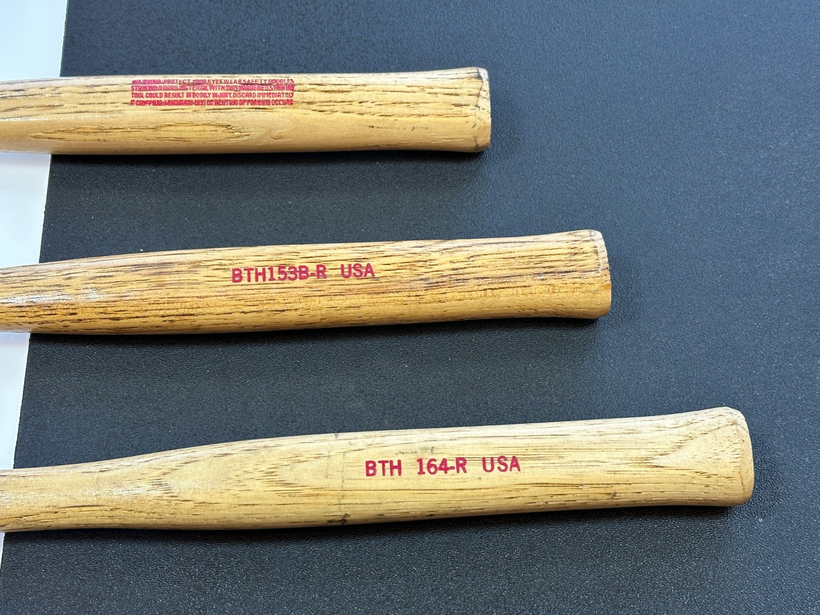 MAC Tools USA 3pc Red / Wood Handle Auto Body Hammer Mallet Set Lot, BTH Series