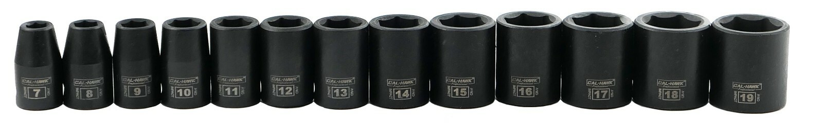 13 pc 3/8″ Dr. 6 POINT Metric Shallow Impact Socket Chrome Vanadium CRV Set