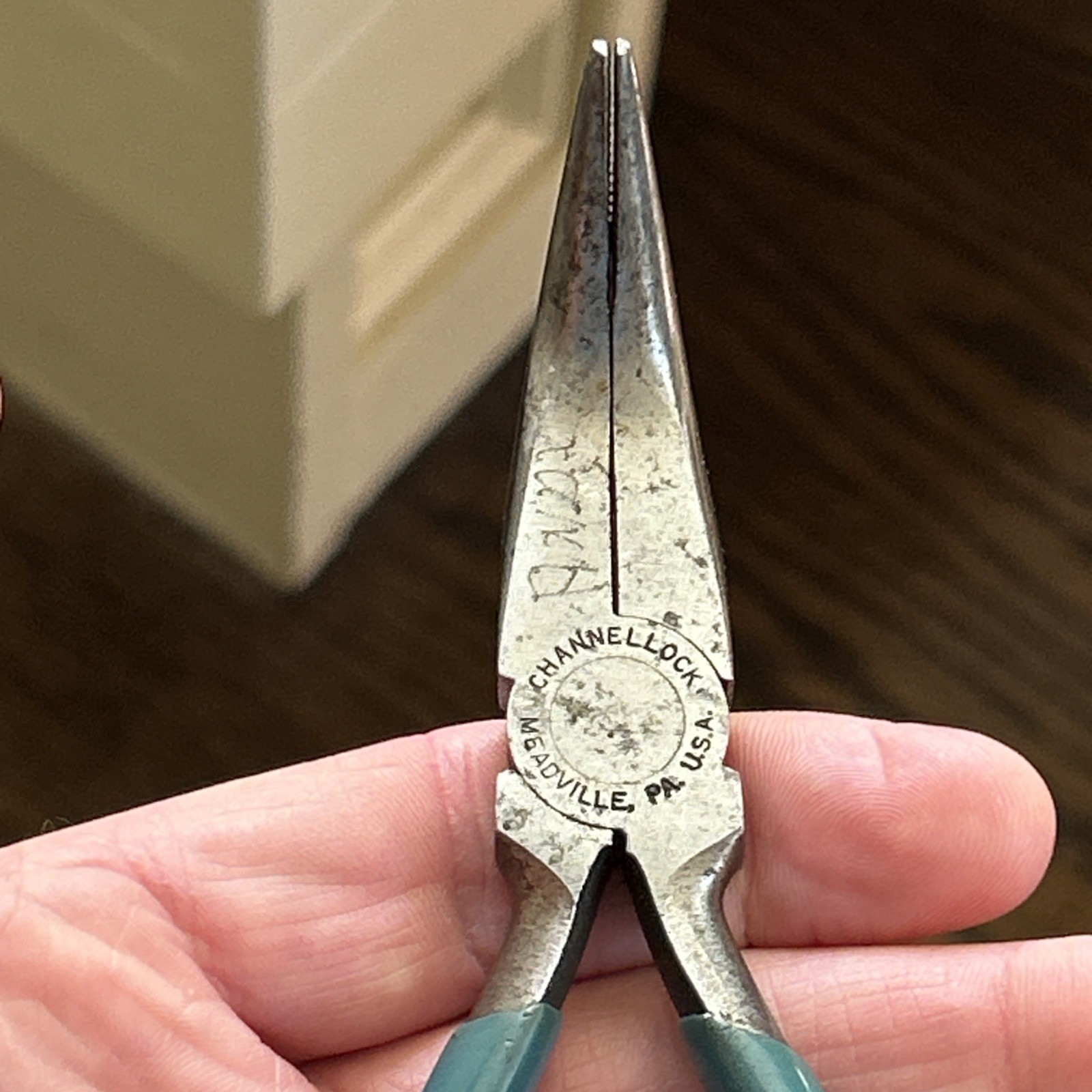 Rare Channellock No. 386 Bent Needle Nose Pliers USA